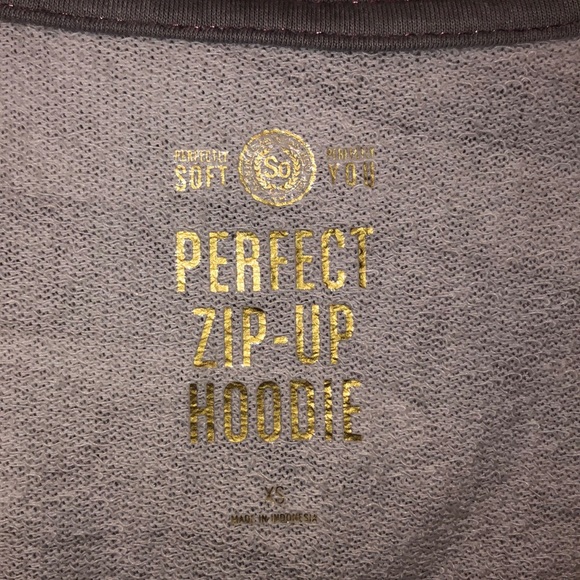 Zip Up Gray Camo Hoodie XS - Picture 3 of 3